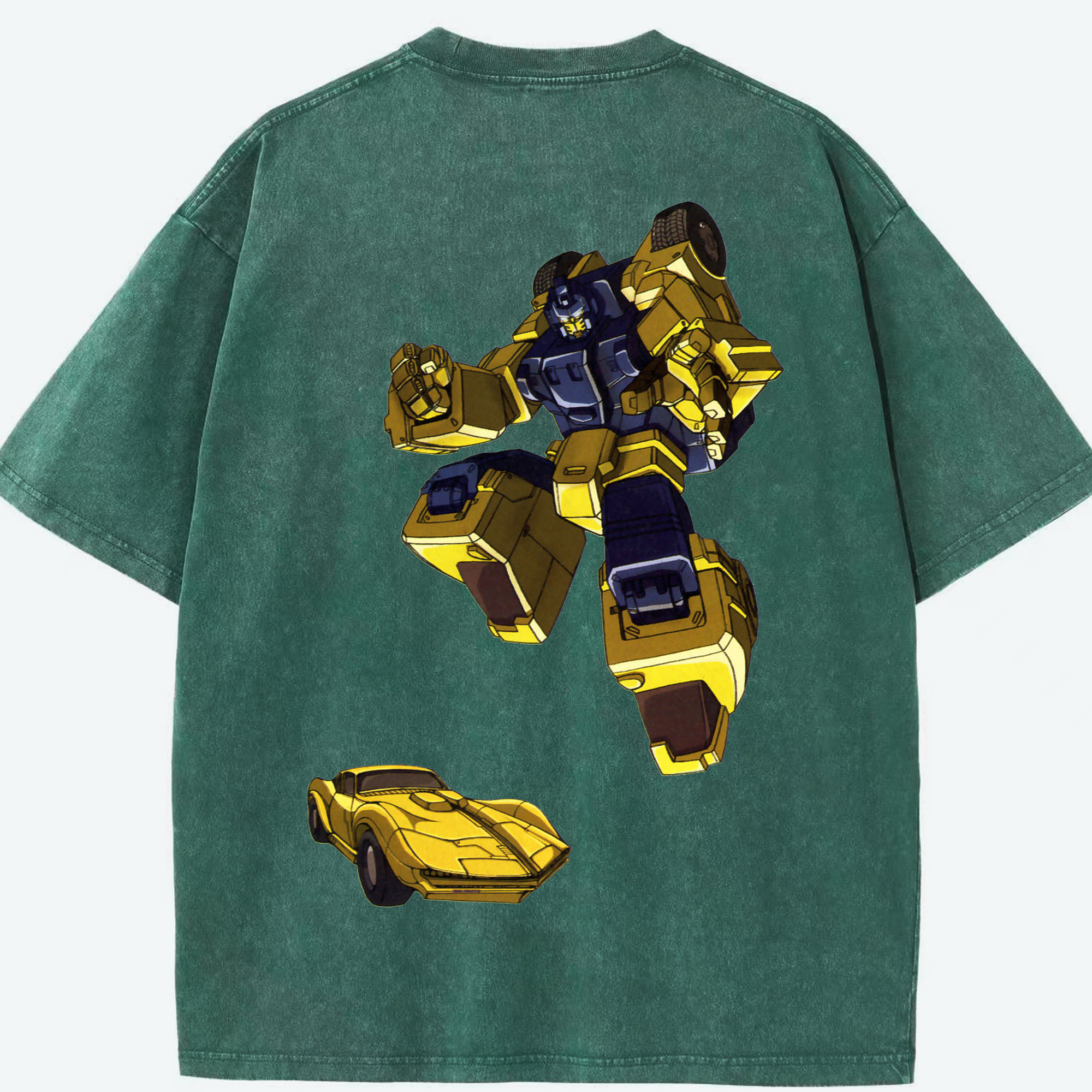 （画像用）  綿100% ヴィンテージ風 半袖Tシャツ（背面プリント）
